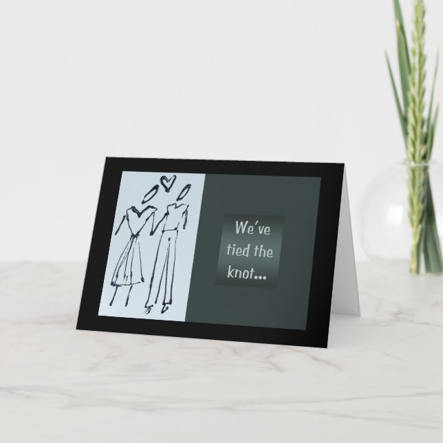 We've Tied The Knot...  Wedding Announcement (Front)