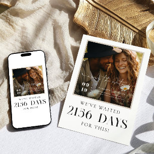 We've Waited Modern Photo Save the Date