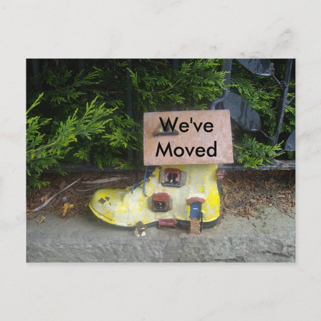 We'veMoved Announcement Postcard (Front)