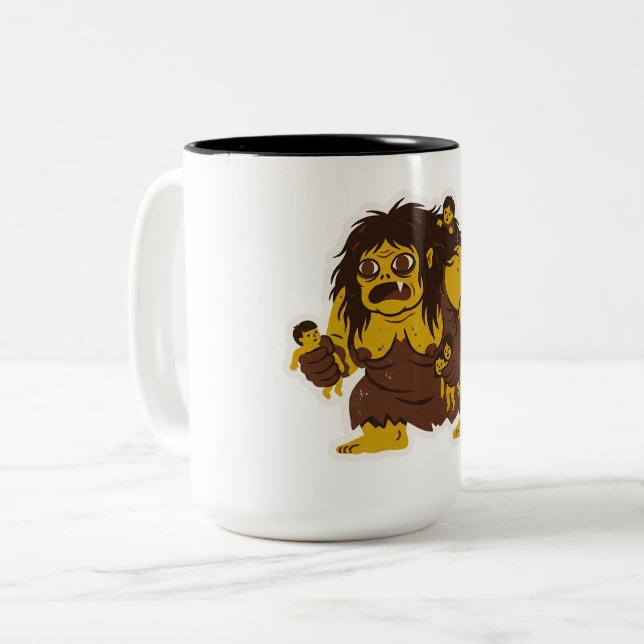 Wewe Gombel Two-Tone Coffee Mug (Front Left)