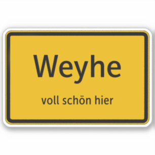 Weyhe Sticker Autosticker
