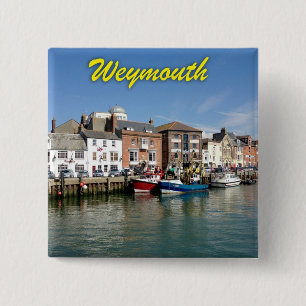 Weymouth - Professional photo. 15 Cm Square Badge