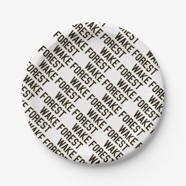 WFU | Wake Forest Paper Plate (Front)