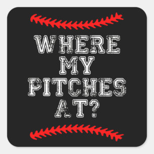 Wgere My Pitches AI ? Square Sticker