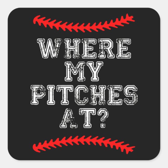 Wgere My Pitches AI ? Square Sticker (Front)