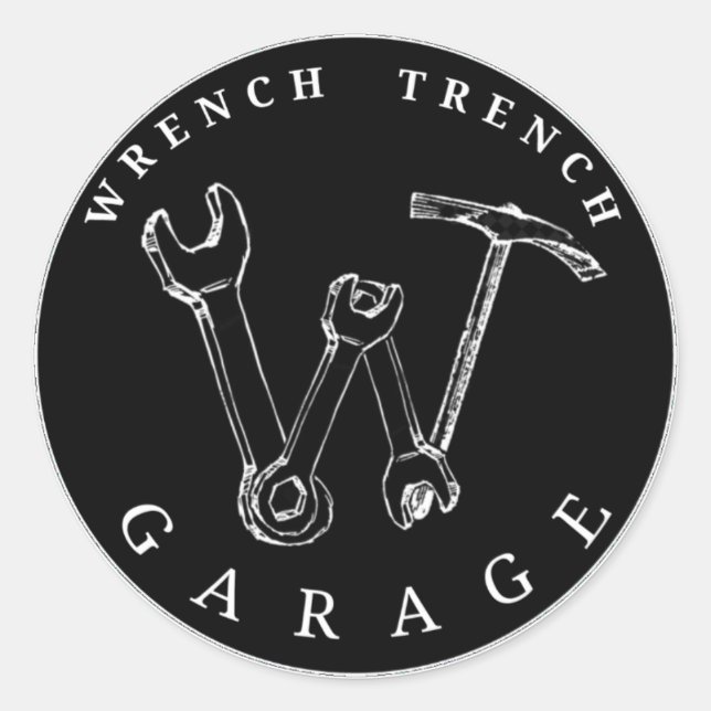 WGT Black logo Sticker (Front)