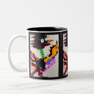 WHA' DA' FLOCK 11 oz. two-tone mug