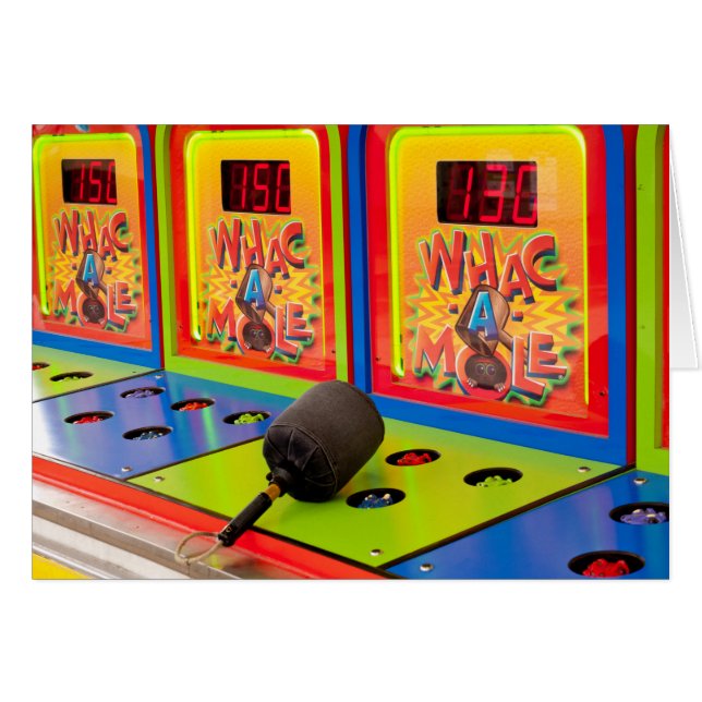 Whac A Mole Arcade Game (Front Horizontal)