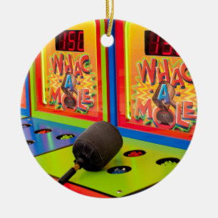 Whac A Mole Ceramic Ornament