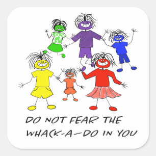 Whack-A-Do Square Sticker