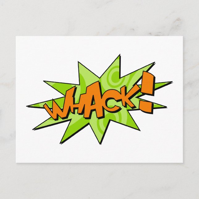 Whack Comic Book Postcard (Front)