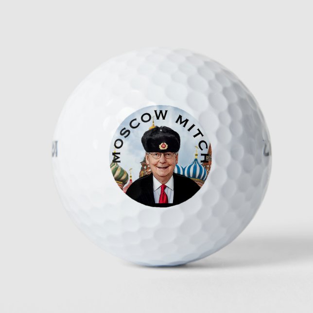Whack Moscow Mitch Golf Balls (Front)