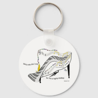 whacky piano party Mimajukrra Key Ring