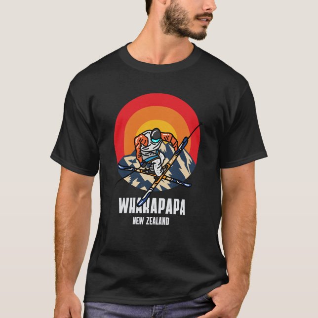 Whakapapa Ski New Zealand T-Shirt (Front)