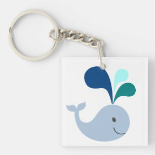Whale Acrylic Keychain