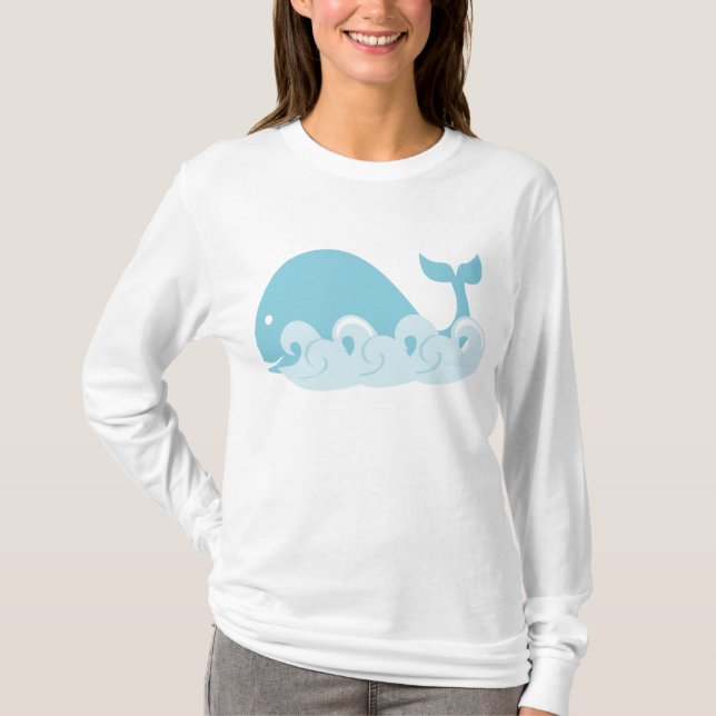 Whale and Waves T-Shirt (Front)
