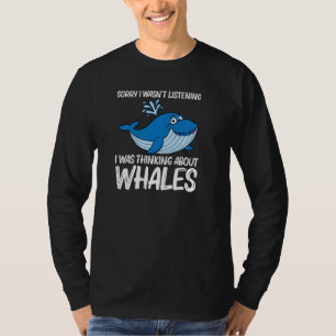 Whale Art For Men Women Orca Narwhal Blue Whales P T-Shirt