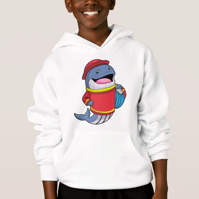 Whale as Firefighter with Hose (Front)