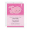 Whale Baby and Mummy Pink Invitation
