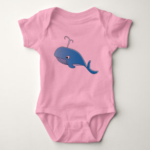 Whale - Baby Jersey Bodysuit