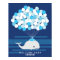 Whale | Baby shower guest book Print