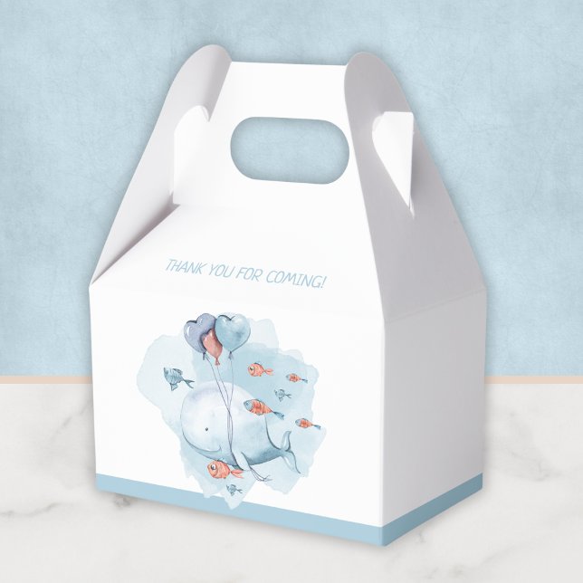 Whale Baby Shower Thank You Favour Box (Whale Baby Shower Thank You Favor Boxes
)