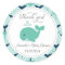 Whale Baby Shower Thank You Stickers