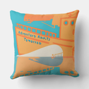 Whale Beneath the Harbour-Adventure Awaits Tomorro Cushion