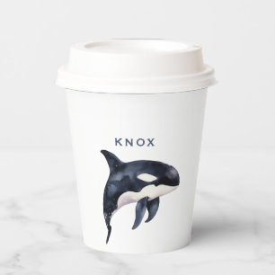 Whale Birthday Party Paper Cups