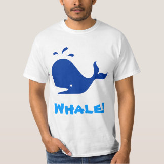 Whale! Blue. Customisable T-Shirt