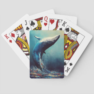 Whale Blue whale Animal Discovery Adventure Nature Playing Cards