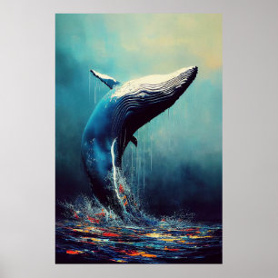 Whale Blue whale Animal Discovery Adventure Nature Poster