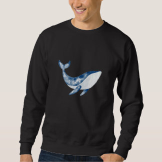 Whale Blue Whale Pottwal Sea Animal  with Orca Mot Sweatshirt