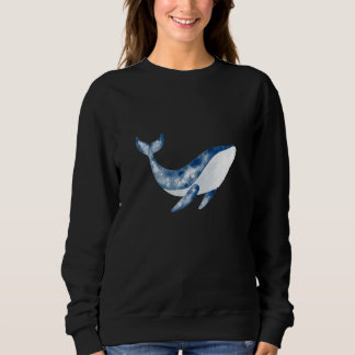 Whale Blue Whale Pottwal Sea Animal  with Orca Mot Sweatshirt