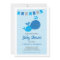Whale Boy Baby Shower Invitation