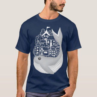 Whale brings town on his back T-Shirt