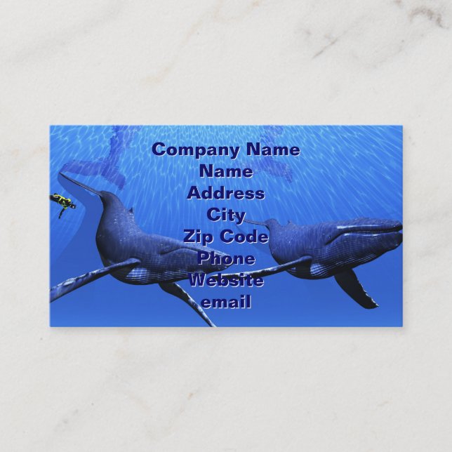 Whale Business Card (Front)