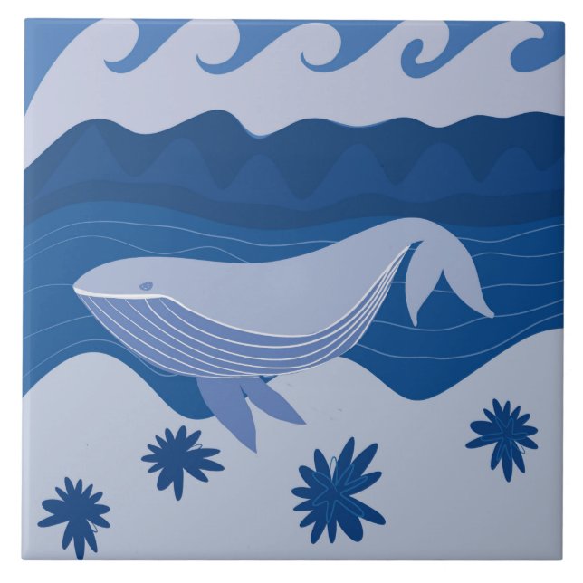 Whale Ceramic Tile (Front)