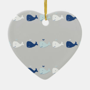 Whale Ceramic Tree Decoration