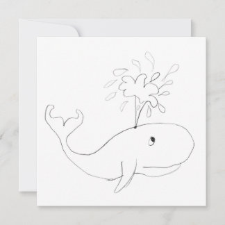 Whale Childish Drawing