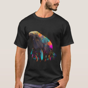 Whale Colourful Fish Favourite Animal Fan Favourit T-Shirt