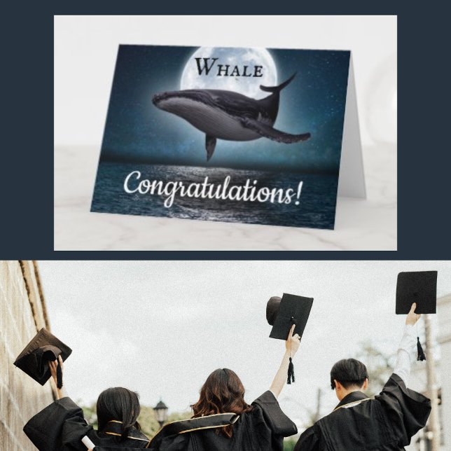 whale congratulations graduation card (Creator Uploaded)