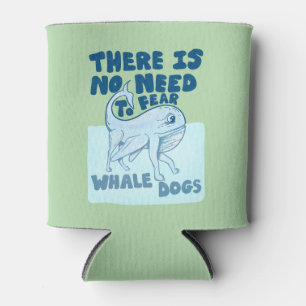 Whale Dog funny creature Can Cooler