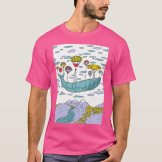 Whale Dream Blue Baseball  Sleeve T-Shirt