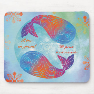 Whale dream mouse pad