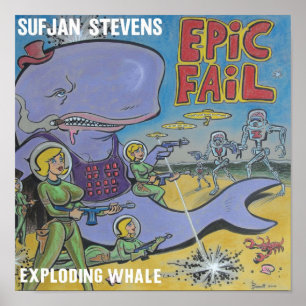 Whale Exploding Poster