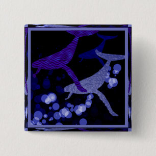 WHALE FAMILY Button