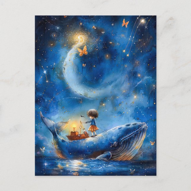 Whale Fantasy Postcard (Front)