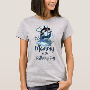 Whale First birthday womens tshirts Mum