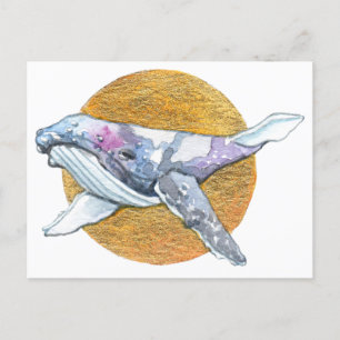 Whale Float Postcard